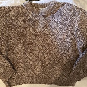 Croft & Barrow Sweater Womens Size M Brown/Tan Knitted Super Cute